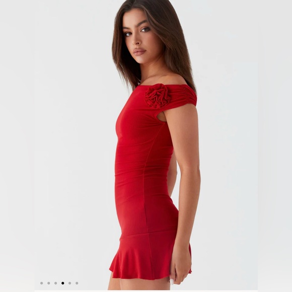 Peppermayo Dresses & Skirts - Peppermayo Red Rose Ritual Mini Dress Size 8 Large NWT NEW